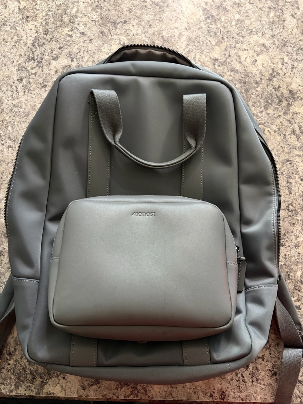 Monos Metro Backpack. Dover grey